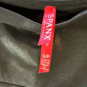 Spanx Faux Leather Leggings, Black, Small